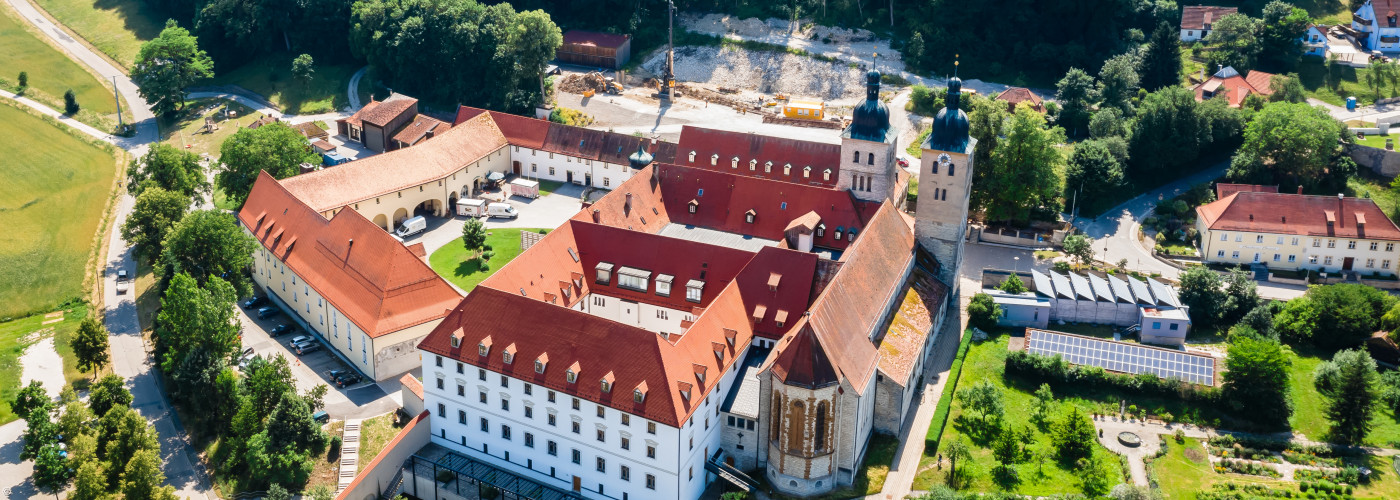 Luftbild des Kloster Plankstetten