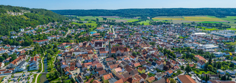 Luftbild der Stadt Beilngries