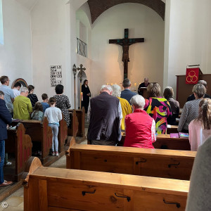 Blick in den Gottesdienst.